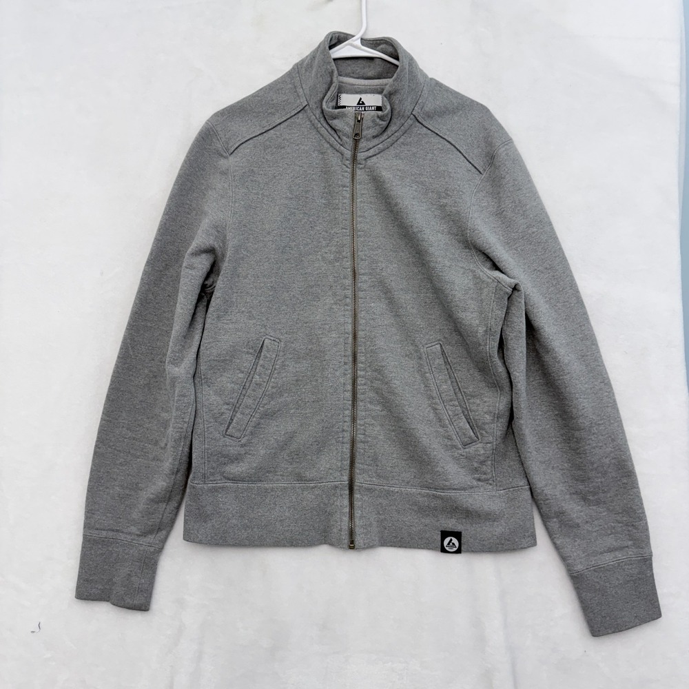 American Giant Sweatshirt Mens M Gray Full Zip Heavyweight